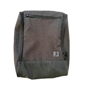 FootJoy FJ Golf Shoe Bag Charcoal Grey Deluxe Travel Case Water Resistant Mesh